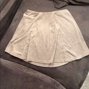 Suede mini skirt